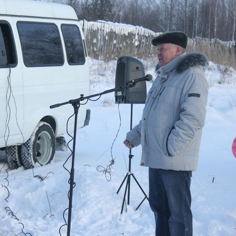 Сергей Кузьмин на открытии газопровода